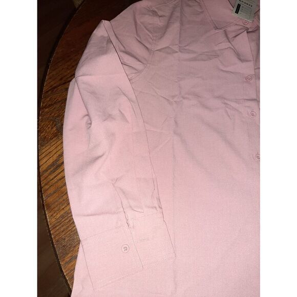 New Medium Pink Guanyy Long Sleeve Collared Button Up Shirt - Picture 4 of 4
